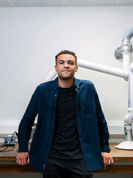 Man smiling at camera